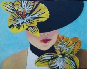 Voir cette oeuvre de Evelyne LESPADE: Femme aux fleurs jaune