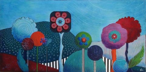 L'artiste Marie-Pierre JAN - Power Flowers 8 L'artiste Marie-Pierre JAN - Power Flowers 8