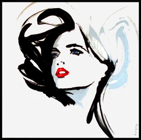 Kim WILDE (1982) - Peinture - KARPEG  Kim WILDE (1982) - Peinture - KARPEG