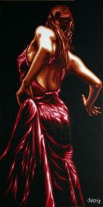 Peinture de guionie jean: Flamenca Séductrice