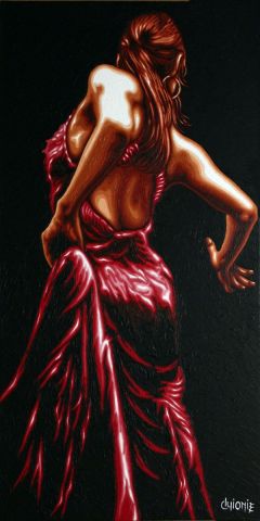 Flamenca Séductrice - Peinture - guionie jean