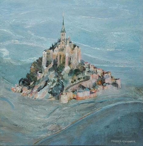 L'artiste Meryl QUIGUER - Le Mont, vue du ciel