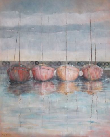 L'artiste Meryl QUIGUER - Behind the harbour wall
