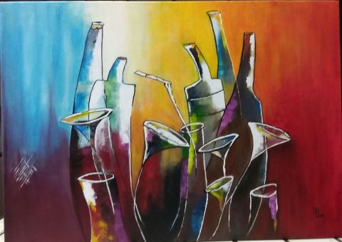 Cocktail coloré - Peinture - FADO