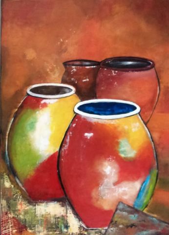 L'artiste FADO - Les vieux pots relookés