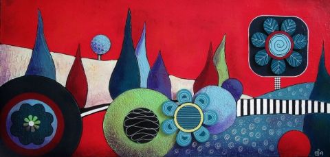 L'artiste Marie-Pierre JAN - Power Flowers 6 L'artiste Marie-Pierre JAN - Power Flowers 6