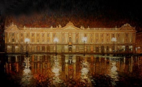 L'artiste chanu - Le Capitole sous la pluie