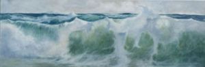 Peinture de Chantal Eberle: Danse avec le ciel (format en longueur)