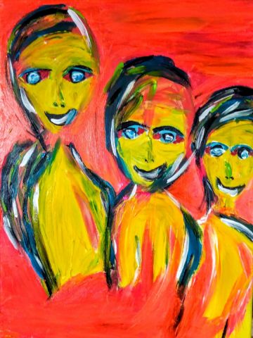 Les trois soeurs - Peinture - Tomy