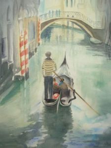 Voir cette oeuvre de Jacques Masclet : Crepuscule à Venise
