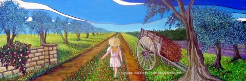 L'ECOLE BUISSONNIERE - Peinture - ALAIN FAURE L'ECOLE BUISSONNIERE - Peinture - ALAIN FAURE