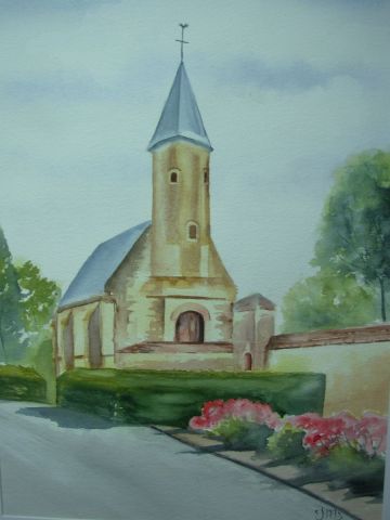 Chapelle dans l'abbaye - Peinture - Jacques Masclet 