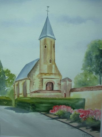 Chapelle dans l'abbaye - Peinture - Jacques Masclet Chapelle dans l'abbaye - Peinture - Jacques Masclet