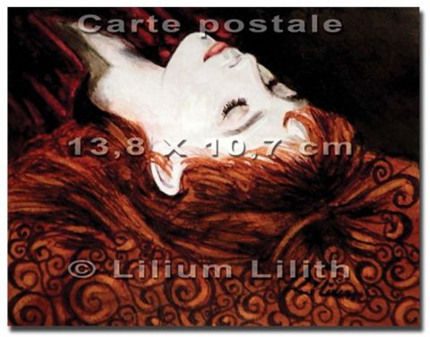 L'artiste Lilium Lilith - Carte postale. Portrait de Mylène Farmer L'artiste Lilium Lilith - Carte postale. Portrait de Mylène Farmer