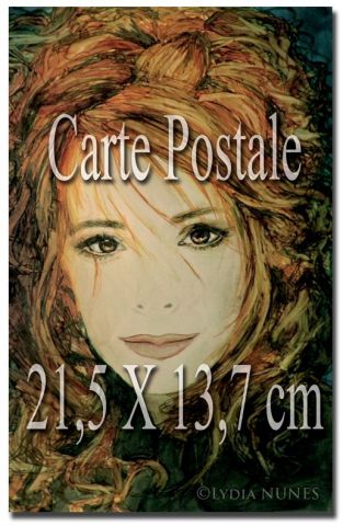 L'artiste Lilium Lilith - Carte postale. Portrait de Mylène Farmer L'artiste Lilium Lilith - Carte postale. Portrait de Mylène Farmer