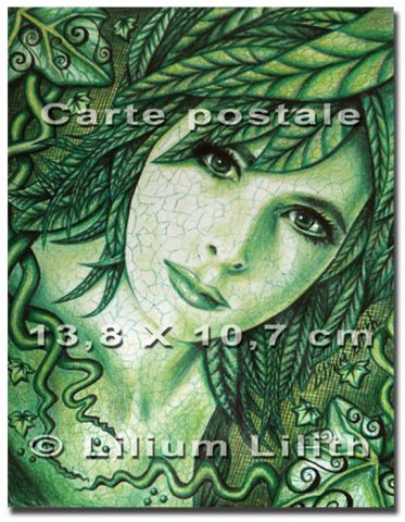 L'artiste Lilium Lilith - Carte postale. Portrait de Mylène Farmer