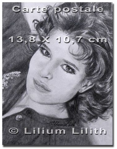 L'artiste Lilium Lilith - Carte postale. Portrait de Fanny Ardant