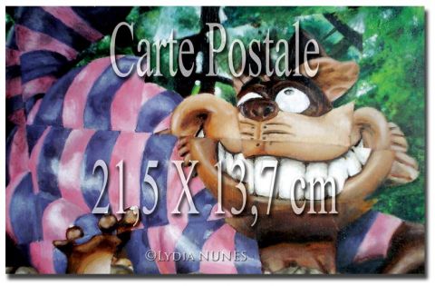 L'artiste Lilium Lilith - Carte postale. Chat de Cheshire. Alice au pays des merveilles L'artiste Lilium Lilith - Carte postale. Chat de Cheshire. Alice au pays des merveilles