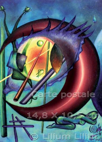 L'artiste Lilium Lilith - Carte Postale, d'après une peinture de Lilium Lilith L'artiste Lilium Lilith - Carte Postale, d'après une peinture de Lilium Lilith
