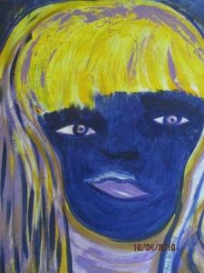 Peinture de GHIS: blue belle girl