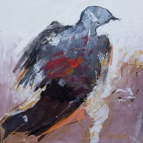 Le corbeau d'Edgar Allan Poe - Peinture - Valdet