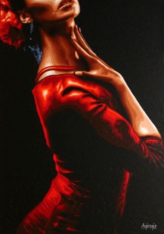 Quand le Tango magnifie la Femme - Peinture - guionie jean