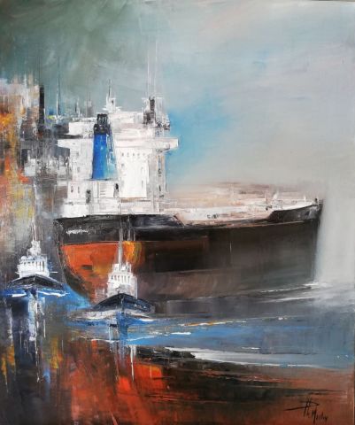 Tanker - Peinture - Philippe MESLIN