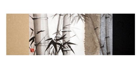 L'artiste encre-zen - bambous L'artiste encre-zen - bambous