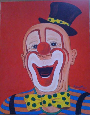 Clown blanc - Peinture - anadlastrebor