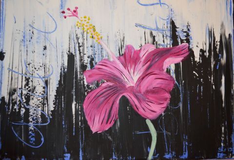 Hibiscus - Peinture - FidJ