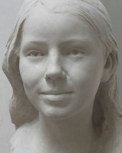 Sculpture de Laurent mc sculpteur portrait: Portrait jeune fille