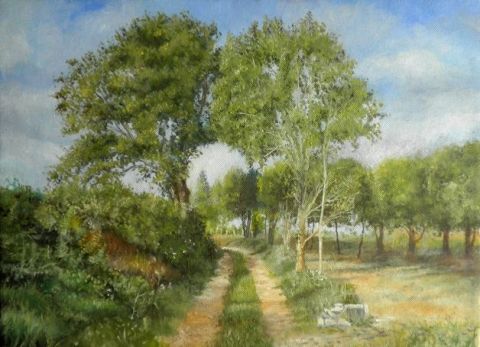 Chemin d'été - Peinture - Frédéric Besset