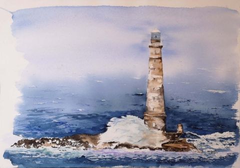 Phare Breton - Peinture - Emmanuelle CHOCHILLON-SILVESTRE Phare Breton - Peinture - Emmanuelle CHOCHILLON-SILVESTRE