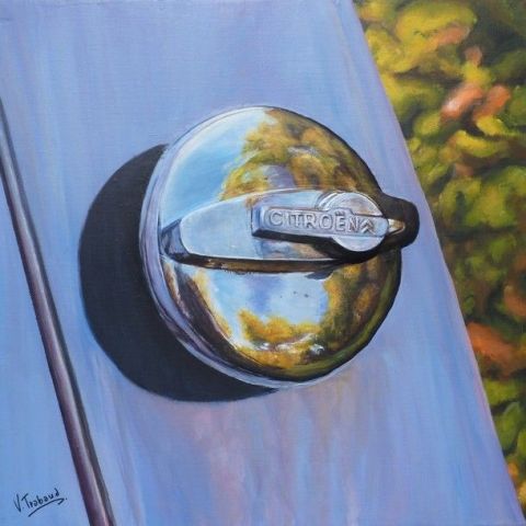 L'artiste Virginie TRABAUD - bouchon de reservoir citroen