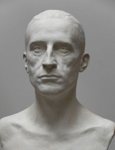 Portrait Duchamp - Sculpture - Laurent mc sculpteur portrait