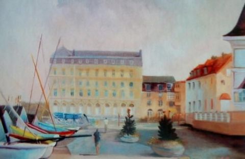 L'artiste bernard delalaing - hôtel de la plage