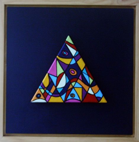 Triangles des Bermudes 1 - Peinture - ANTOINE MELLADO