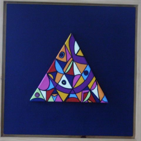 Triangles des Bermudes 2 - Peinture - ANTOINE MELLADO