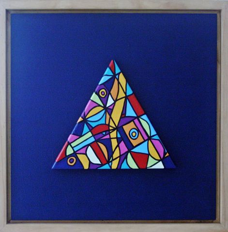 Triangles des Bermudes 5 - Peinture - ANTOINE MELLADO