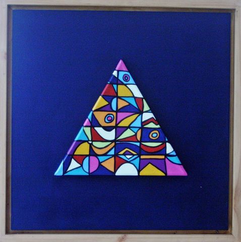 Triangles des Bermudes 6 - Peinture - ANTOINE MELLADO
