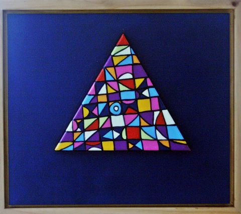 Triangles des Bermudes 7 - Peinture - ANTOINE MELLADO