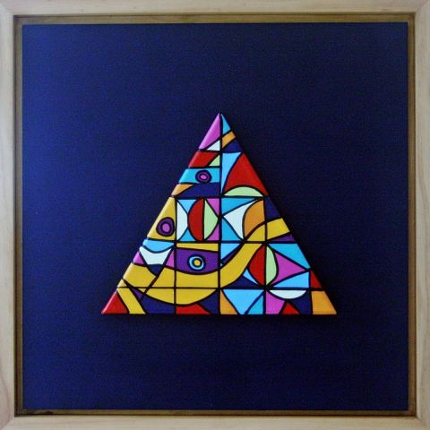 Triangles des Bermudes 8 - Peinture - ANTOINE MELLADO