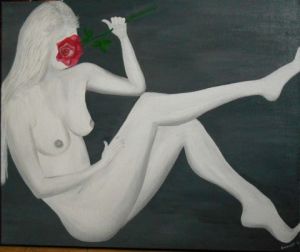 Voir cette oeuvre de isabelle dhondt: la femme à la rose