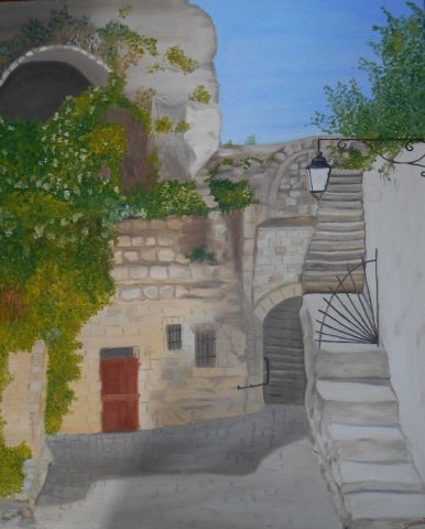les Baux de Provence - Peinture - isabelle dhondt