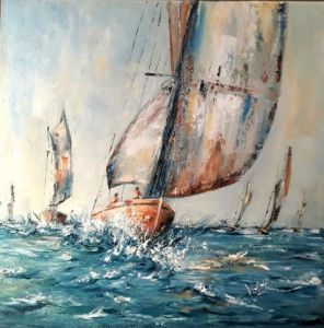 Peinture de Catherine VALETTE: Au gré du vent 