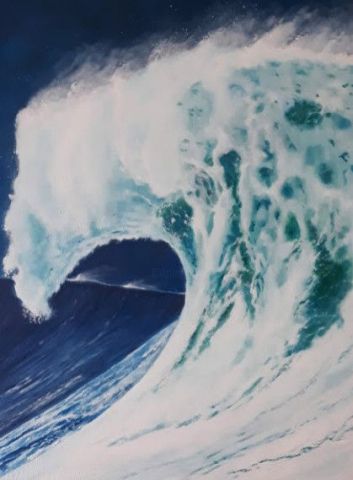 Sans titre - Peinture - David Quant peintures marines - tableau mer
