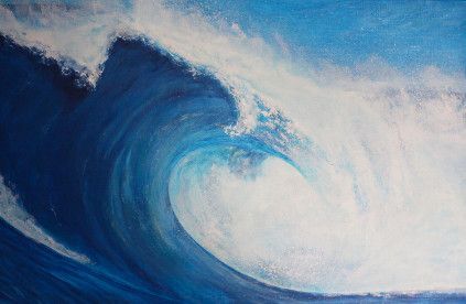 L'artiste David Quant peintures marines - tableau mer -  Houle (Acrylique sur toile, 2019) L'artiste David Quant peintures marines - tableau mer -  Houle (Acrylique sur toile, 2019)