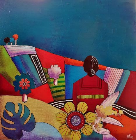 à l'horizon - Peinture - Marie-Pierre JAN à l'horizon - Peinture - Marie-Pierre JAN