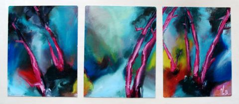 Triptyque. Nature épousée ou la force de l'immobile 5 - Peinture - PATRICIA LE BERRE Triptyque. Nature épousée ou la force de l'immobile 5 - Peinture - PATRICIA LE BERRE