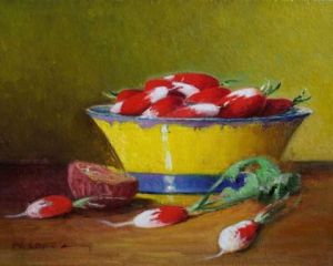 Peinture de marpielo: radis, oignon
